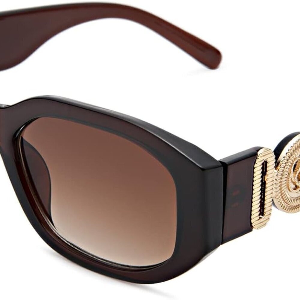 Rectangle Sunglasses Women Men Retro Vintage UV400 Protection Stylish Fashion